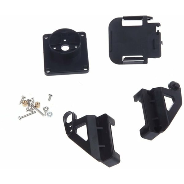 Plastkamera PT Kit Pan/Tilt Plattformfäste Anti-Vibration för FPV RC Svart