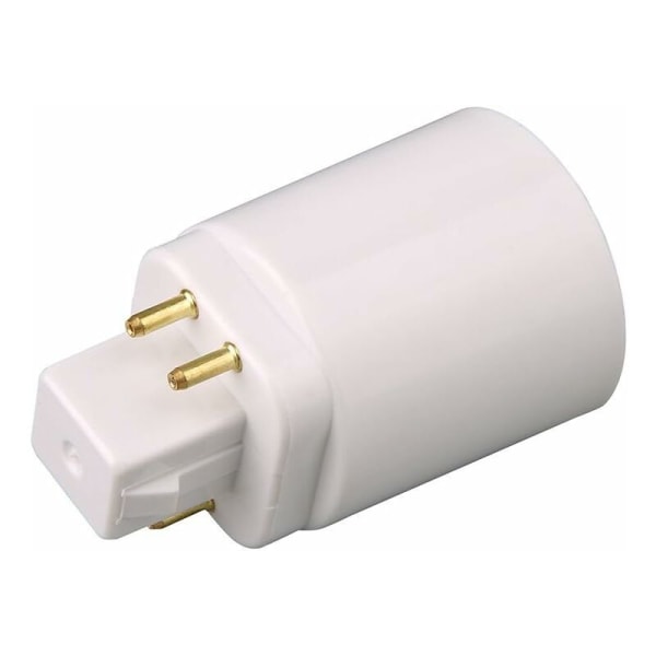 GX24Q LED Lamp Adapter to E27 4 Pin Socket（2pcs）