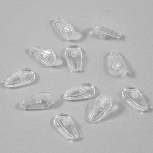 Brillesæt til reparation, 10 par silikone næsepuder, skridsikre luftnæsepuder, skru på briller, skru i brillenæsepuder med skruetænger og rengøring