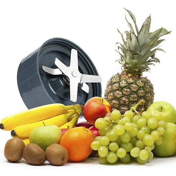 Ruostumattomasta teräksestä valmistettu teräpohja, vaihto-osa Nutribullet-mehustimen tiivisteisiin, NutriBullet-vaihto-osat ja -lisävarusteet, joissa on 6 siivekettä NutriBullille