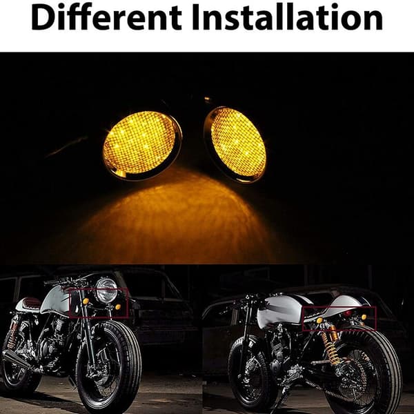 Universal Motorcykel LED Blinklys Passer til Cruiser (D)