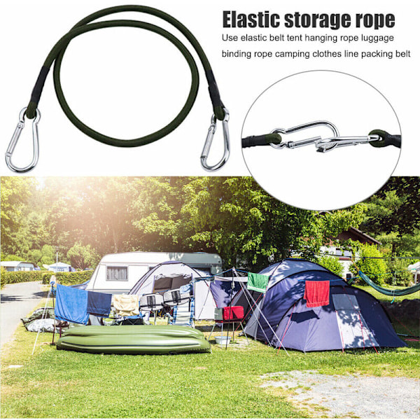 Utendørs bagasjerack klesline Elastisk bungee-stropp (120 cm) - DENUOTOP