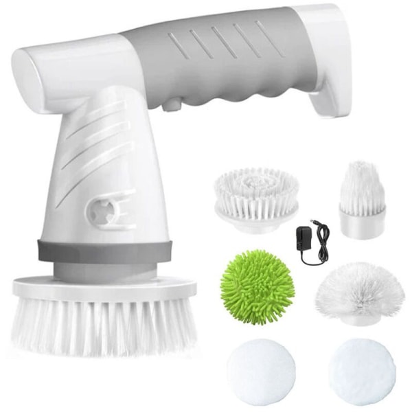 Elektrisk Spin Scrubber, Oppladbar Dusj Scrubber for Bad Scrubber for Rengjøring Badekar Flis Gulv Vask Vindu B EU Plugg