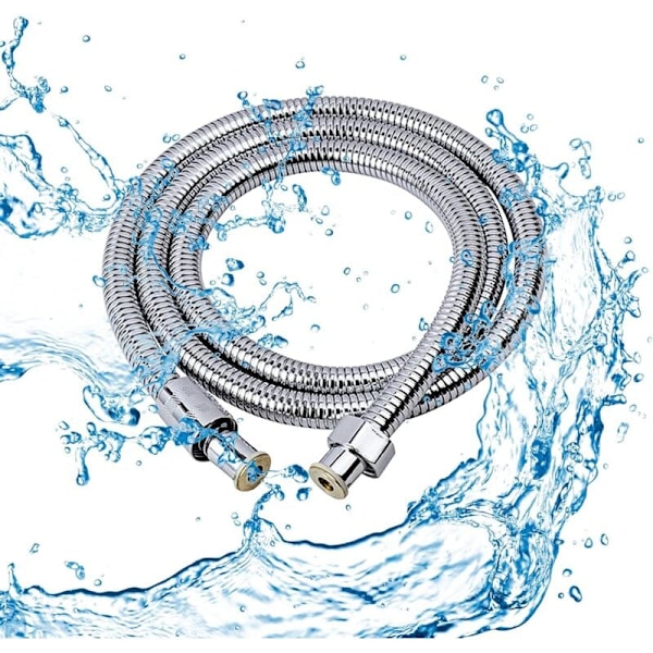 Dusj-slange 150CM, Rustfritt Stål Anti-Twist Anti-Eksplosjon Anti-Lekkasje Anti-Korrosjon Dusj-slange, med Universal Tilkobling G 1/2\"