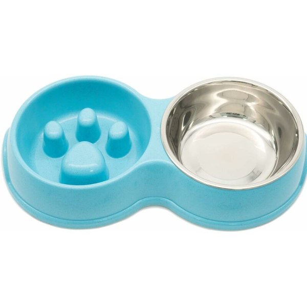 Stainless Steel Double Bowl Pet Food -