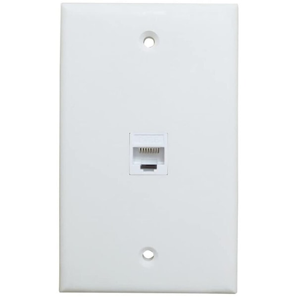 1-port Ethernet-väggplatta, Keystone-jack-väggplatta med RJ45 Keystone-hona till hona-koppling