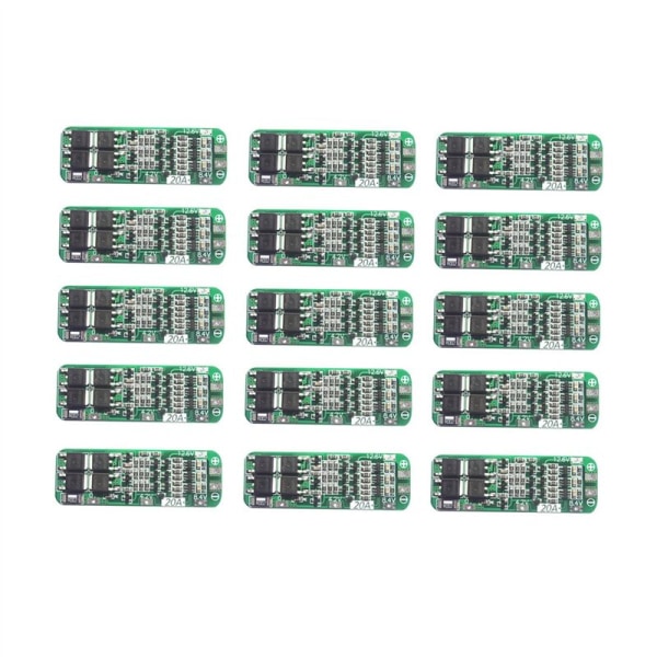15 stk 3S 20A litiumbatteri 18650 lader PCB BMS beskyttelseskort 18650 Li-Ion batteriladingsmodul 11.1V 12V 12.6V
