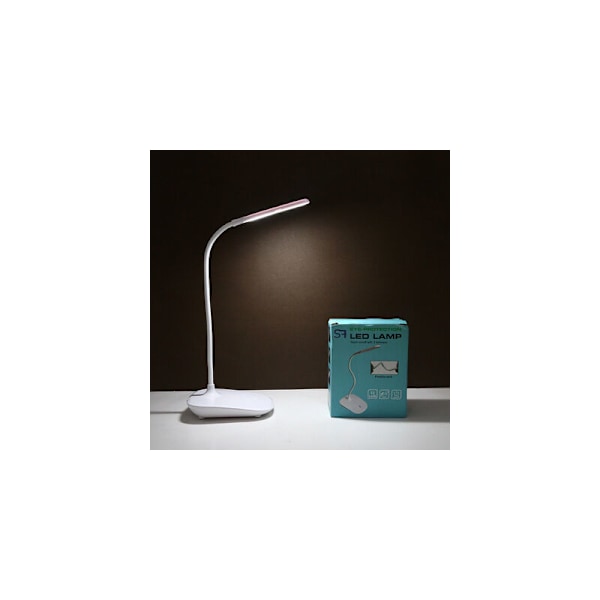 Gladle LED Sladdlös Skrivbordslampa, Batteridriven Bordlampa, Uppladdningsbar Dimbar Läslampa med Timer, Justerbar Svanhals Touchlampa för Skrivbord