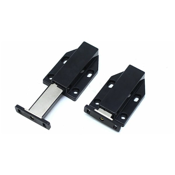 Push Closer -magneetti 4 kpl Push Pull -magneettiovi, Ovien vaimennin kaapin laatikkojärjestelmälle, Kaapin painonavaaja, Musta