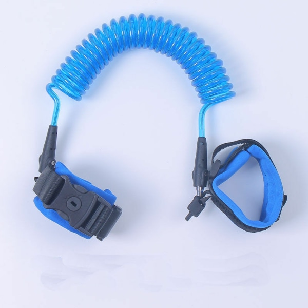 Anti-lost belt for children traction rope baby child safety anti-lost bracelet anti-lost anti-lost belt rotating head blue 1.5 meters