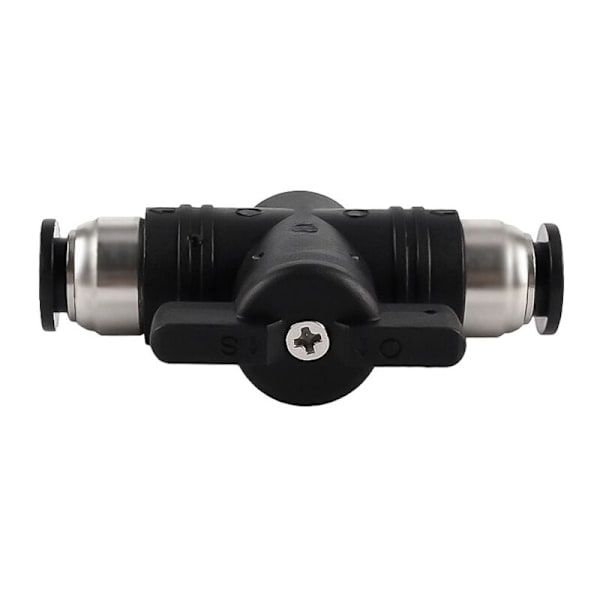 1 stk 6mm Pneumatiske Tilbehør Trykk Hurtigkobling Manuell Trykkventil Tilkobling Pneumatisk Rett Kobling for Tilkobling av Nylon og PU Polyetylen