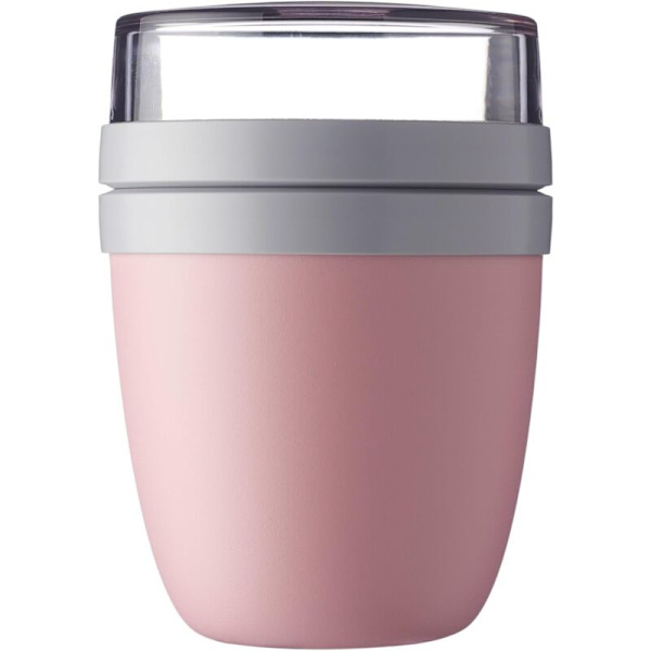 Ellipse lunsjboks – nordisk rosa – praktisk müsliboks 500 ml, yoghurtbeholder, lunsjboks – egnet for fryser, mikrobølgeovn og oppvaskmaskin