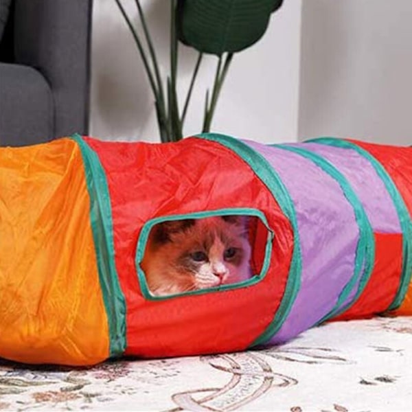 Kattunnel, En Interaktiv Katt Leksak Ingår, Katt Leksaker, Katt Tunnlar för Innekatter, Katt Rör, Vikbar