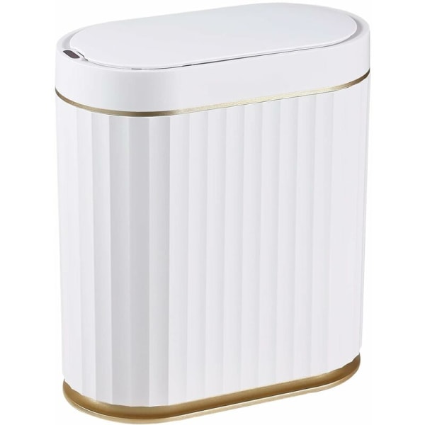 Kylpyhuoneen kannellinen CAN , ohut, älykäs automaattinen CAN, 8 litran kapea roskakori liiketunnistimella makuuhuoneeseen, kylpyhuoneeseen, toimistoon
