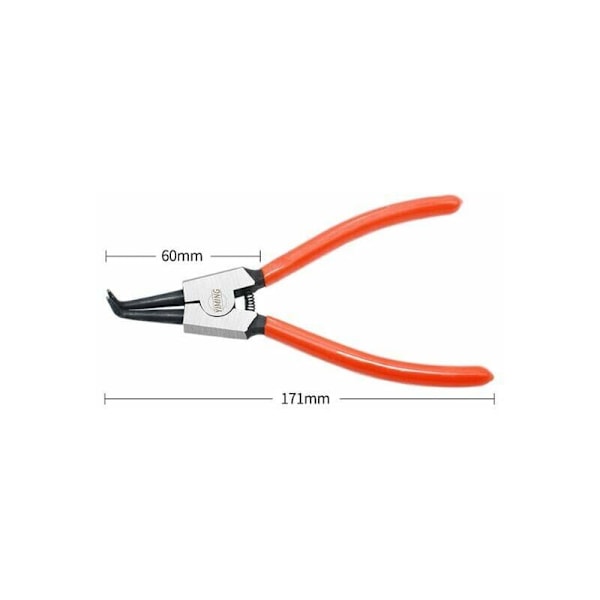 Sats med 4 Cirkelpliers, Inre och Yttre Cirkelpliers med Väska, Längd 180mm, Spetsstorlek 1.6mm-