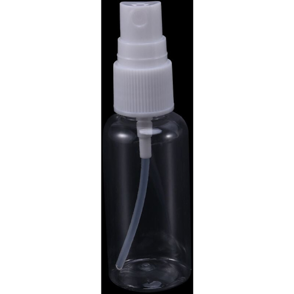 20 st 30 ml (1 oz) genomskinliga plastsprayflaskor, bärbara påfyllningsbara sprayflaskor för resor, rengöring, eteriska oljor