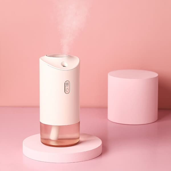 USB Fargerik LED Projektor Lys Luftfukter Krystall Projeksjonslampe Nattlampe for Aromaterapi Diffuser Hjem Hvit