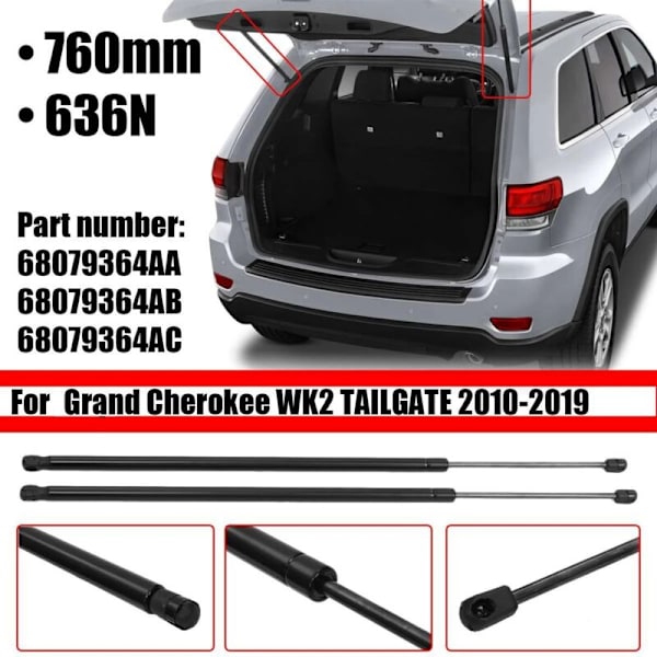 8079364AA 68079364AB 68079364AC 2 kpl takaluukun kaasujouset Grand WK2 Hatchback 2010-2019