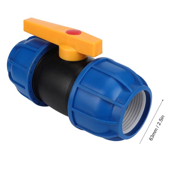 63 mm PE-röranslutningsventilkopplingar, vattenröranslutningsventilkopplingar, kulventilkopplingar