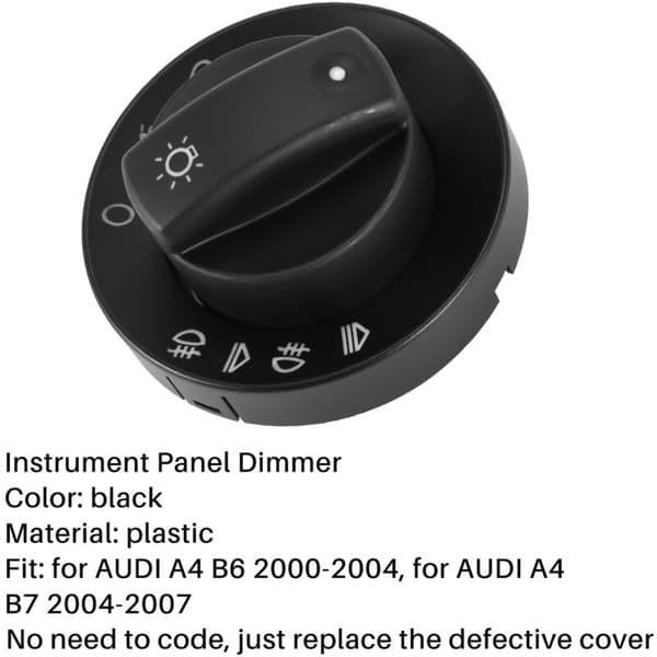 Dimmerswitch för dimljus till A4 B6 B7 / Instrumentpanel