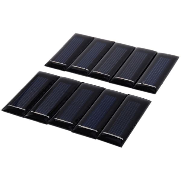 20 stk Mini Solcellepanel Nye 0,5V 100MA Solfotovoltaiske Paneler Batteriladermodul DIY 53 x 18 2,5mm