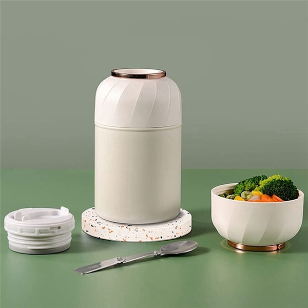 Termisk beholder, 500ml rustfrit stål opvarmer, termisk madkasse til mad, suppe mad kop