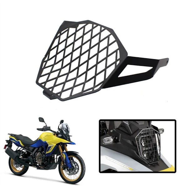 Motorcykelstrålkastarskydd strålkastargaller skyddskåpa för V-STROM 800DE 800 23-24