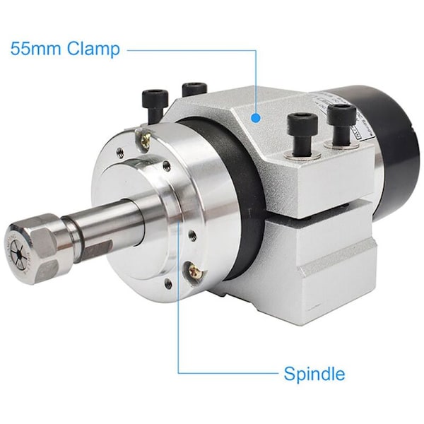 CNC 55 mm:n karanka-pidike, sorvi, alumiininen karanka-teline 300 W, 400 W, 500 W moottorille, 4 ruuvilla