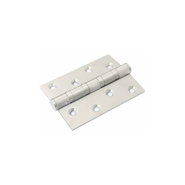 Pakke med 4 Foldbare Rustfrie Stålhængsler 4 Tommer til Hjemmemøbler, Dør og Vindue (101mm x 76mm x 3mm)