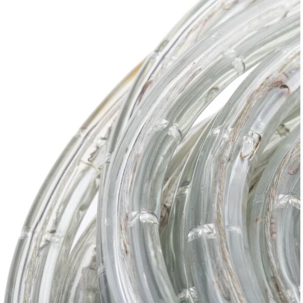10m valkoinen LED-valoketju 8 valotehosteella, PVC-pinnoitettu ja sopii ulkokäyttöön 2