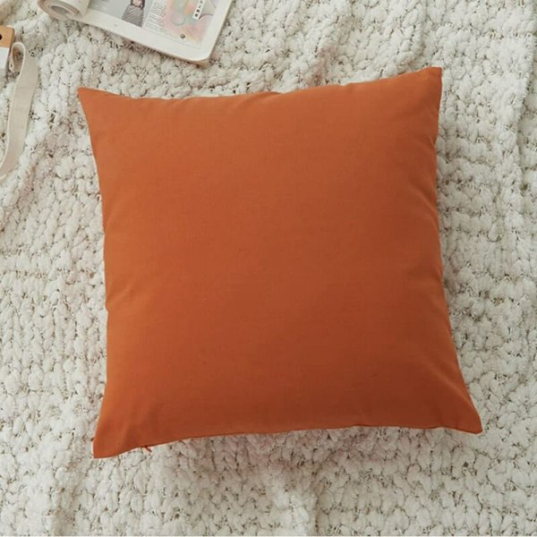 Tyynynpäällinen 4 kpl Ruudullinen Kuvio, Väri, Raidat-Oranssi