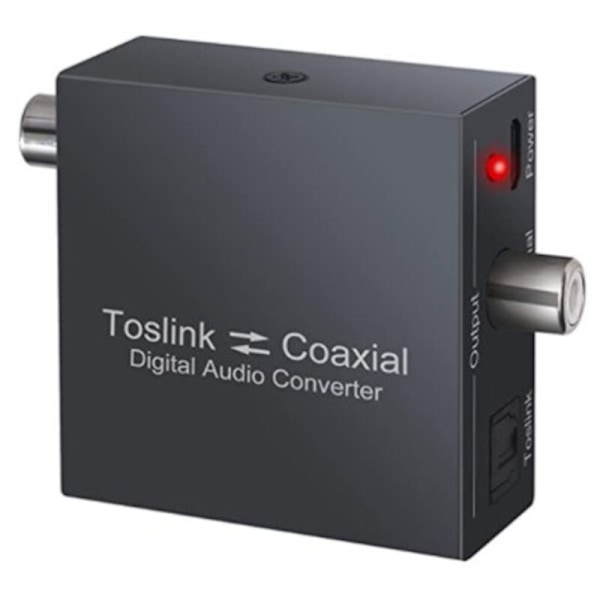 Tovejs Koaksial Konverter, Optisk SPDIF Toslink Til og Fra