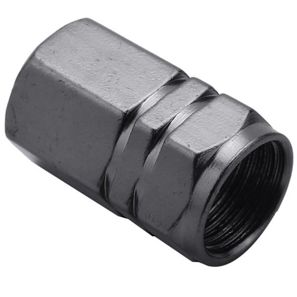 80 st däckventilskaftlock hjulskydd dammtät däcklock för bil, titan grå hexagonal form