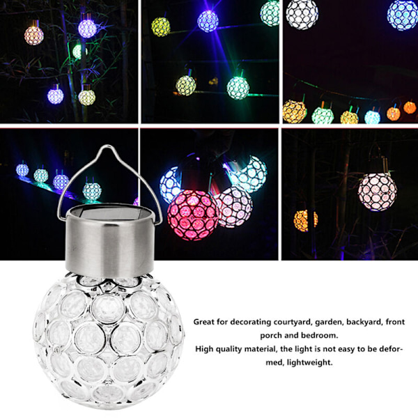 Vanntett LED Solcelledrevet Hengelampe Hageplenlys Lampe Dekor for Hage Hjem Dekorasjon