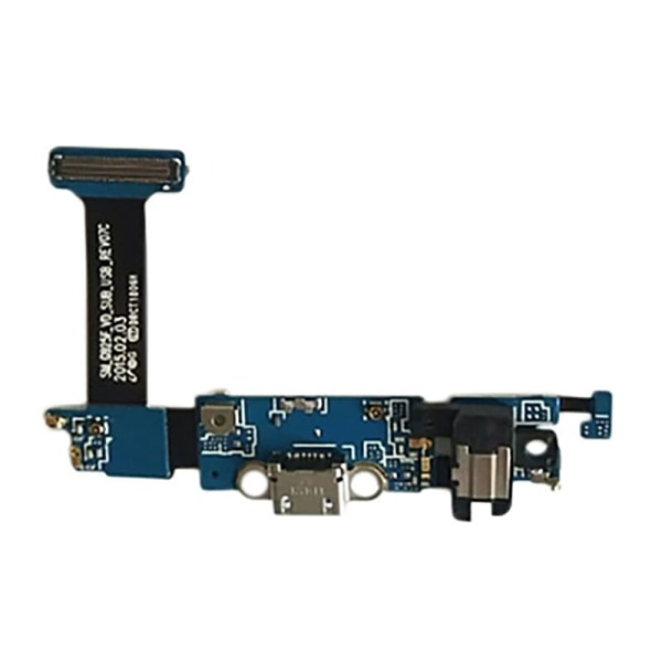 USB-liitäntä latausportin joustava kaapeli Galaxy S6 Edge / G925F -mikrofonilla ja kuulokeliittimellä