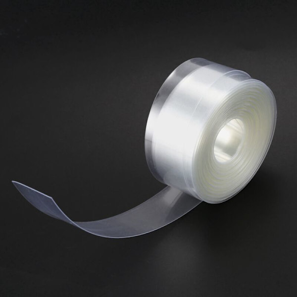 10 mm bredd 23 mm transparent PVC värmekrympslang för 1 AA-batteri