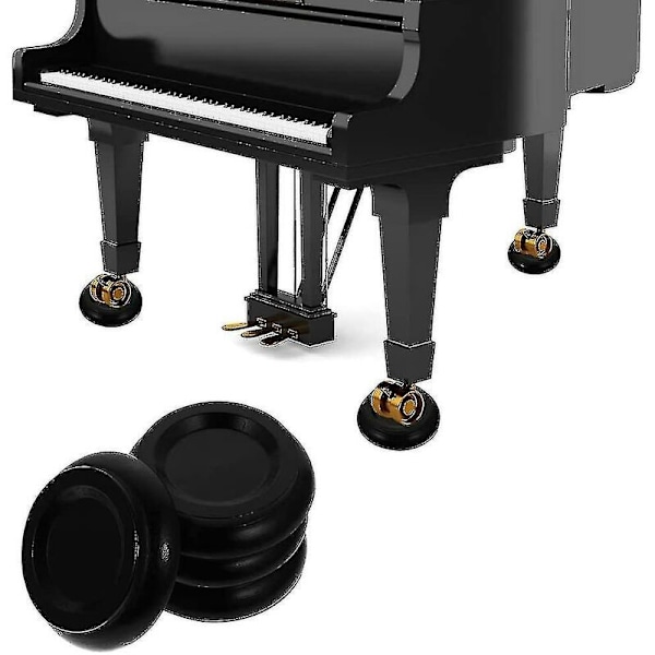 Sl Pianogolvskydd Caster Cups För Pianofötter 4-delad Möbelbensskyddsdyna Används För Att Skydda Golv Och Mattor Från Pianohjul Shis
