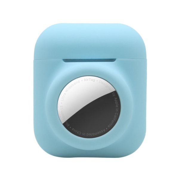 Anti-tapt Apple Bluetooth headset beskyttelsesdeksel som gjelder for første og andre generasjon airpods (lyseblå)