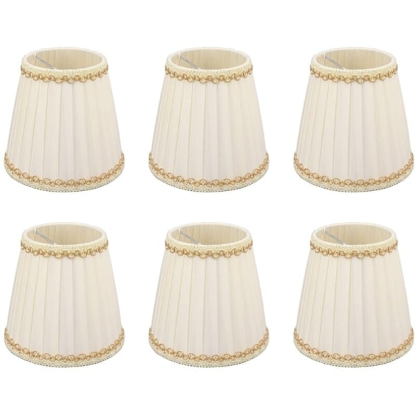 Liten Lampskärm, Chandelier Lampskärm Clip-on Lätt Tyg Typ 6 Stk för Hall