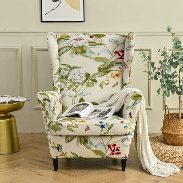 Fåtölj överdrag Fåtölj överdrag Wingchair överdrag 2 delar wingchair överdrag-DENUOTOP