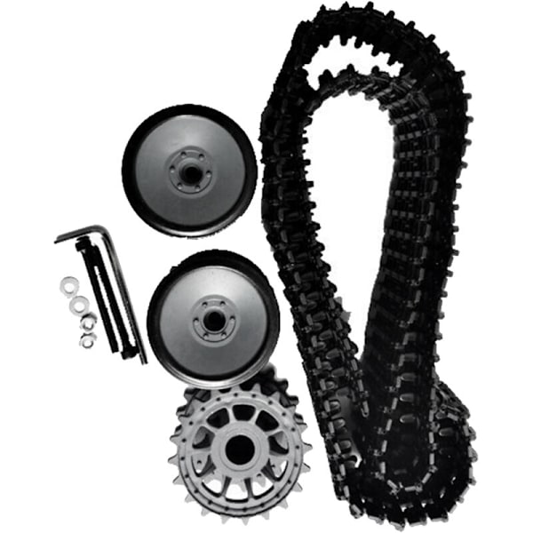 Spor + Spor Drevhjul / Sporhjul + Lejehjul Tankvogn Chassis Robot Væghjælpsmodel Kit