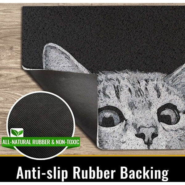Katt Dörrmatta Inomhus Utomhus Välkommen Matta Absorberande Lera Dörrmatta, Utomhus Patio/Inomhus Ingång Mattor, Halksäkra Mattor, Gummibaksida, Hård