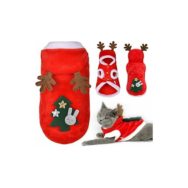 Jultomtekostym för husdjur (XS)-