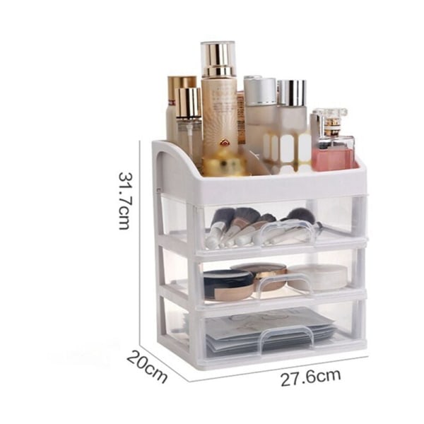 Makeup Organizer Lådor Kosmetika Förvaringslåda Makeup Behållare Makeup Borste Hållare Förvaringslåda Organizer