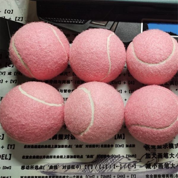 18 kpl Pink Tennispalloja Harjoitteluun Joustavat Kulutuskestävät 66mm Naisille Aloittelijoille Harjoituspallo Klubille