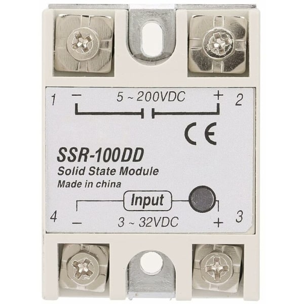 SSR-100DD Solid State Relæ Modul DC Indgang 3-32V DC Solid State Relæ Solid State Relæ relæ