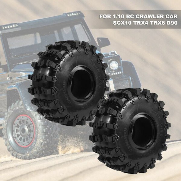 4 st 150MM 2.2 Gummi Stora Däck Hjul Däck för 1/10 RC Crawler Bil Axial Wraith SCX10 Capra TRX4 TRX6 D90
