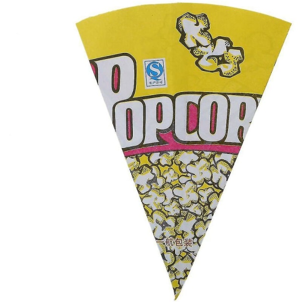 100x Popcornpåsar Mandelpapperspåsar Popcorn S