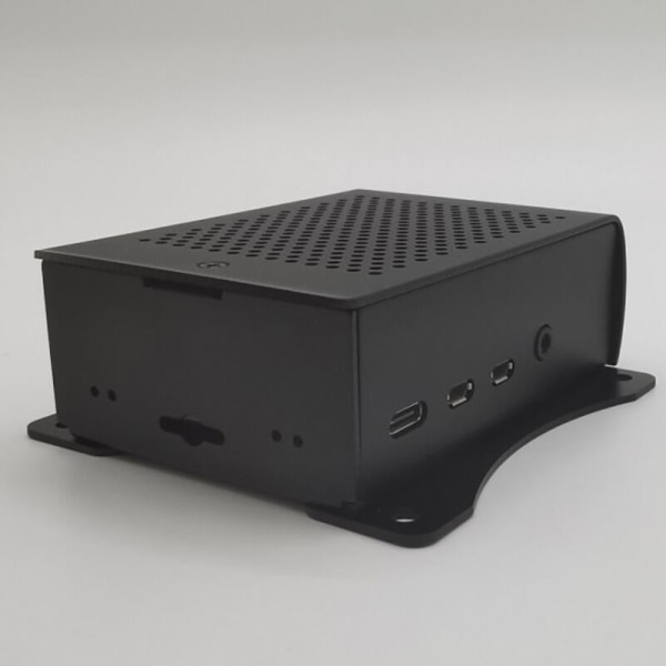 Aluminium kølehylster til Raspberry Pi 2B 3B 3B+ - Sort (Pi 2B 3B medfølger ikke)