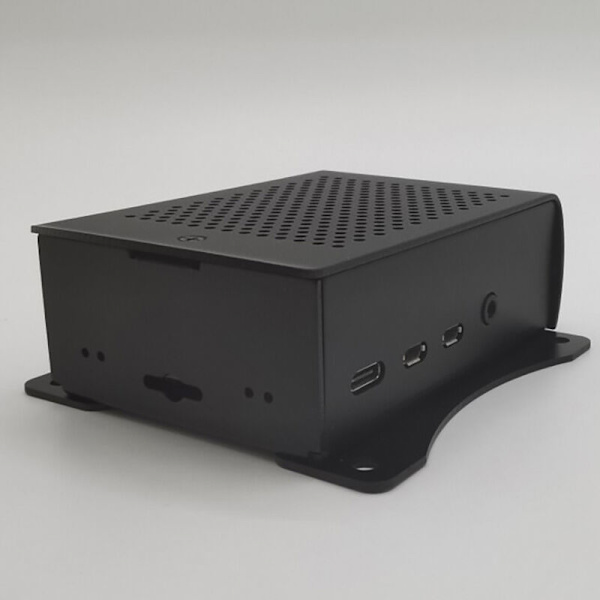 Aluminiumlegering kylskal för Raspberry Pi 2B 3B 3B+ - Svart (Pi 2B 3B ingår ej)
